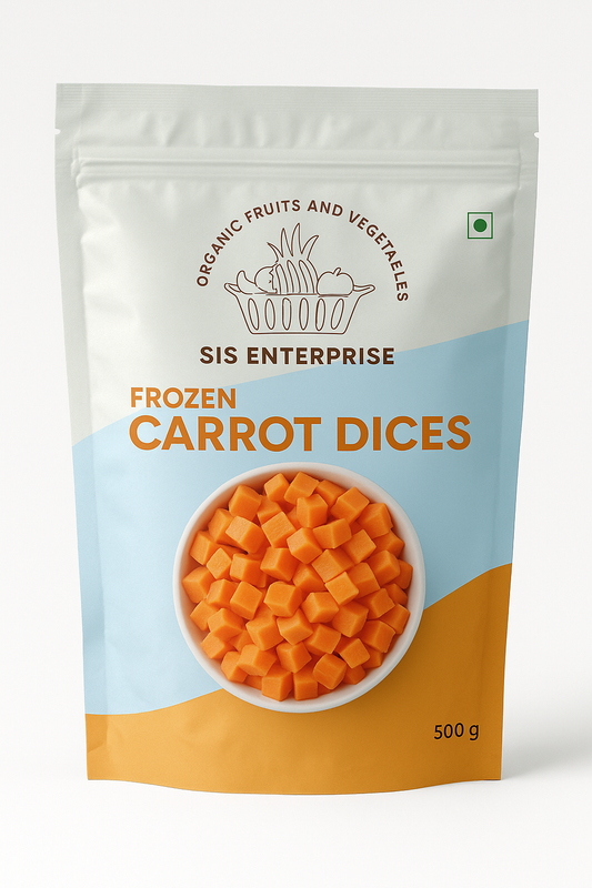 Frozen Carrot Dices (Gajar Cubes)