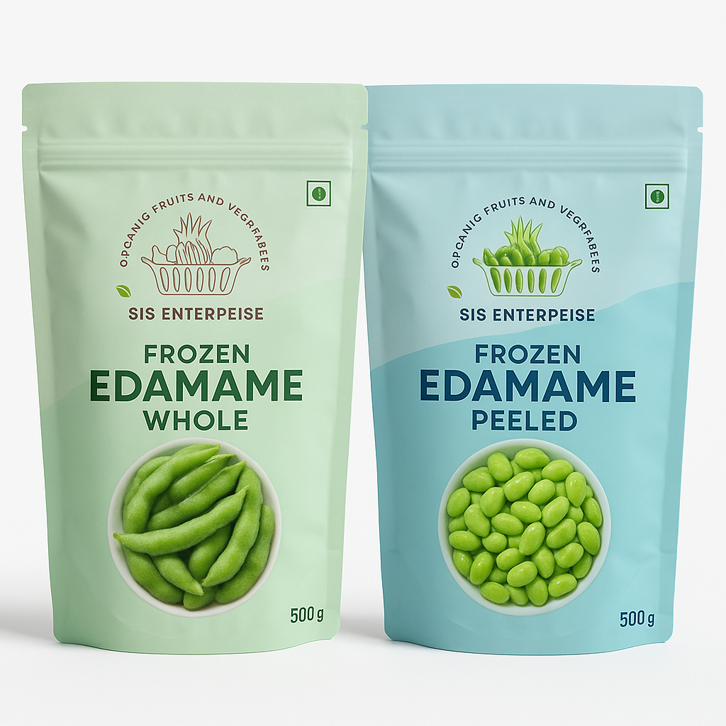 Frozen Edamame Peeled + Whole Combo (500*2)
